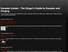 Tablet Screenshot of karaokeinsider.blogspot.com