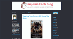 Desktop Screenshot of myownblogtech.blogspot.com