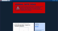 Desktop Screenshot of jornalsetedias.blogspot.com