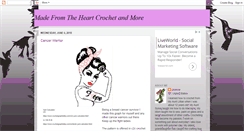 Desktop Screenshot of madefromtheheartcrochetandmore.blogspot.com