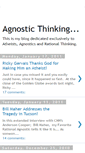 Mobile Screenshot of agnosticthinking.blogspot.com