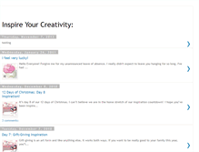 Tablet Screenshot of inspireyourcreativity.blogspot.com