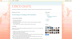 Desktop Screenshot of ciscodays.blogspot.com