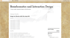 Desktop Screenshot of biointeraction.blogspot.com