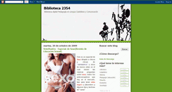 Desktop Screenshot of biblioteca2354.blogspot.com