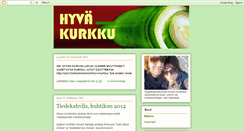 Desktop Screenshot of hyvakurkku.blogspot.com