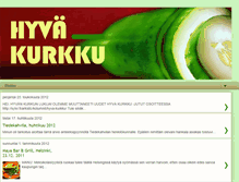 Tablet Screenshot of hyvakurkku.blogspot.com