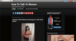 Desktop Screenshot of howtalktowomen.blogspot.com