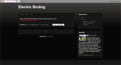 Desktop Screenshot of electricbirding.blogspot.com