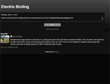 Tablet Screenshot of electricbirding.blogspot.com