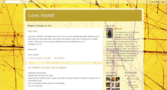 Desktop Screenshot of love-krystal.blogspot.com