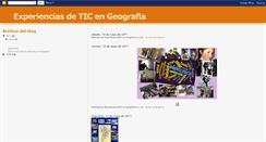 Desktop Screenshot of experienciasdeticengeografa.blogspot.com