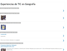 Tablet Screenshot of experienciasdeticengeografa.blogspot.com