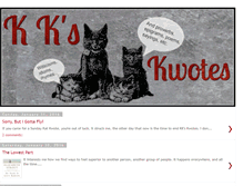 Tablet Screenshot of kkskwotes.blogspot.com