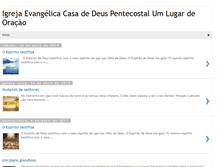 Tablet Screenshot of casadedeuspentecostal.blogspot.com