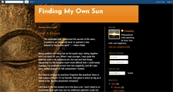 Desktop Screenshot of findingmyownsun.blogspot.com