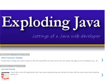 Tablet Screenshot of explodingjava.blogspot.com