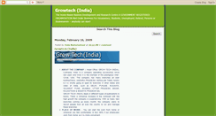 Desktop Screenshot of growtechindia.blogspot.com