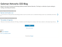 Tablet Screenshot of golemannetworks.blogspot.com