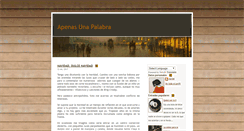 Desktop Screenshot of apenasunapalabra.blogspot.com
