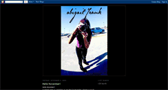 Desktop Screenshot of abigailfrank.blogspot.com
