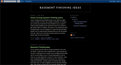 Desktop Screenshot of basementfinishingideas.blogspot.com