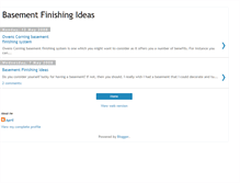 Tablet Screenshot of basementfinishingideas.blogspot.com