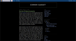 Desktop Screenshot of cornergadget.blogspot.com