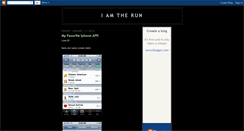 Desktop Screenshot of iamtherun.blogspot.com