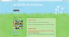Desktop Screenshot of 50-kindsofawesome.blogspot.com