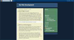 Desktop Screenshot of kol-web-development.blogspot.com