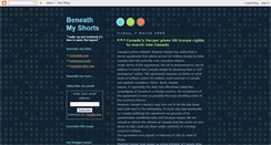 Desktop Screenshot of beneathmyshorts.blogspot.com