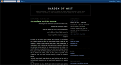 Desktop Screenshot of gardenofmist.blogspot.com