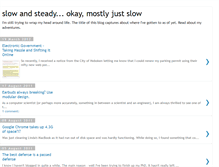 Tablet Screenshot of mostlyslow.blogspot.com