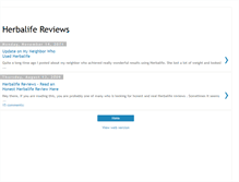 Tablet Screenshot of herbalife-reviews.blogspot.com