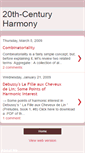 Mobile Screenshot of 20thcenturyharmony.blogspot.com