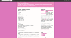Desktop Screenshot of horizontallives.blogspot.com