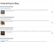 Tablet Screenshot of cindymcintyre.blogspot.com