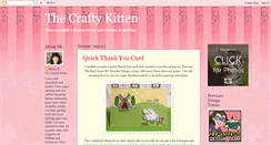 Desktop Screenshot of craftykitten1.blogspot.com