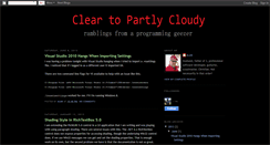 Desktop Screenshot of cleartopartlycloudy.blogspot.com