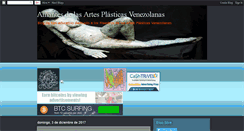 Desktop Screenshot of amantesartesvenezolanas.blogspot.com