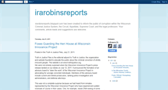 Desktop Screenshot of irarobinsreports.blogspot.com