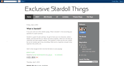 Desktop Screenshot of exclusivestardollthings.blogspot.com