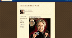 Desktop Screenshot of hillarylandhillarywatch.blogspot.com