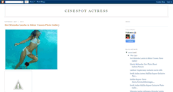 Desktop Screenshot of cinespotactress.blogspot.com