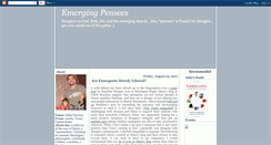 Desktop Screenshot of emergingpensees.blogspot.com