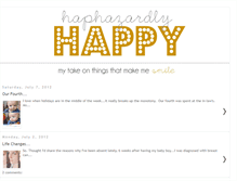 Tablet Screenshot of haphazardlyhappy.blogspot.com