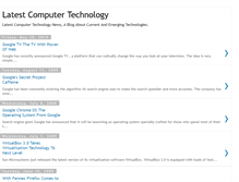 Tablet Screenshot of latestcomputertechnologynews.blogspot.com