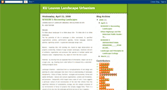 Desktop Screenshot of kullandscapeurbanism.blogspot.com
