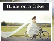 Tablet Screenshot of brideonabike.blogspot.com